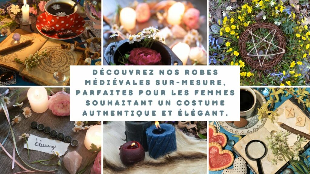 Découvrez nos robes médiévales sur-mesure, parfaites pour les femmes souhaitant un costume authentique et élégant.